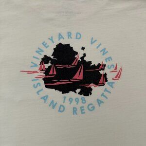 Vineyard Vines White Long Sleeve Sailboat Sailing graphic T shirt Size XS